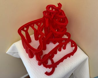 Marble Run 3 with Tree Supports Digital 3D STL File for 3D Printing