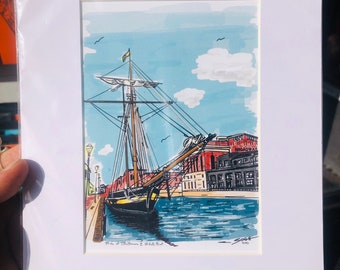 Pride of Baltimore 2 docked at Fells Point