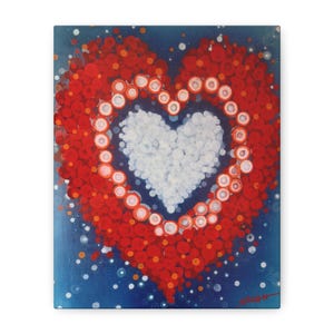 Heartfelt Canvas Wall Art, Romantic Home Decor, Gift for Couples, Valentine&#39;s Day Present, Love Themed Artwork, Cozy Atmosphere