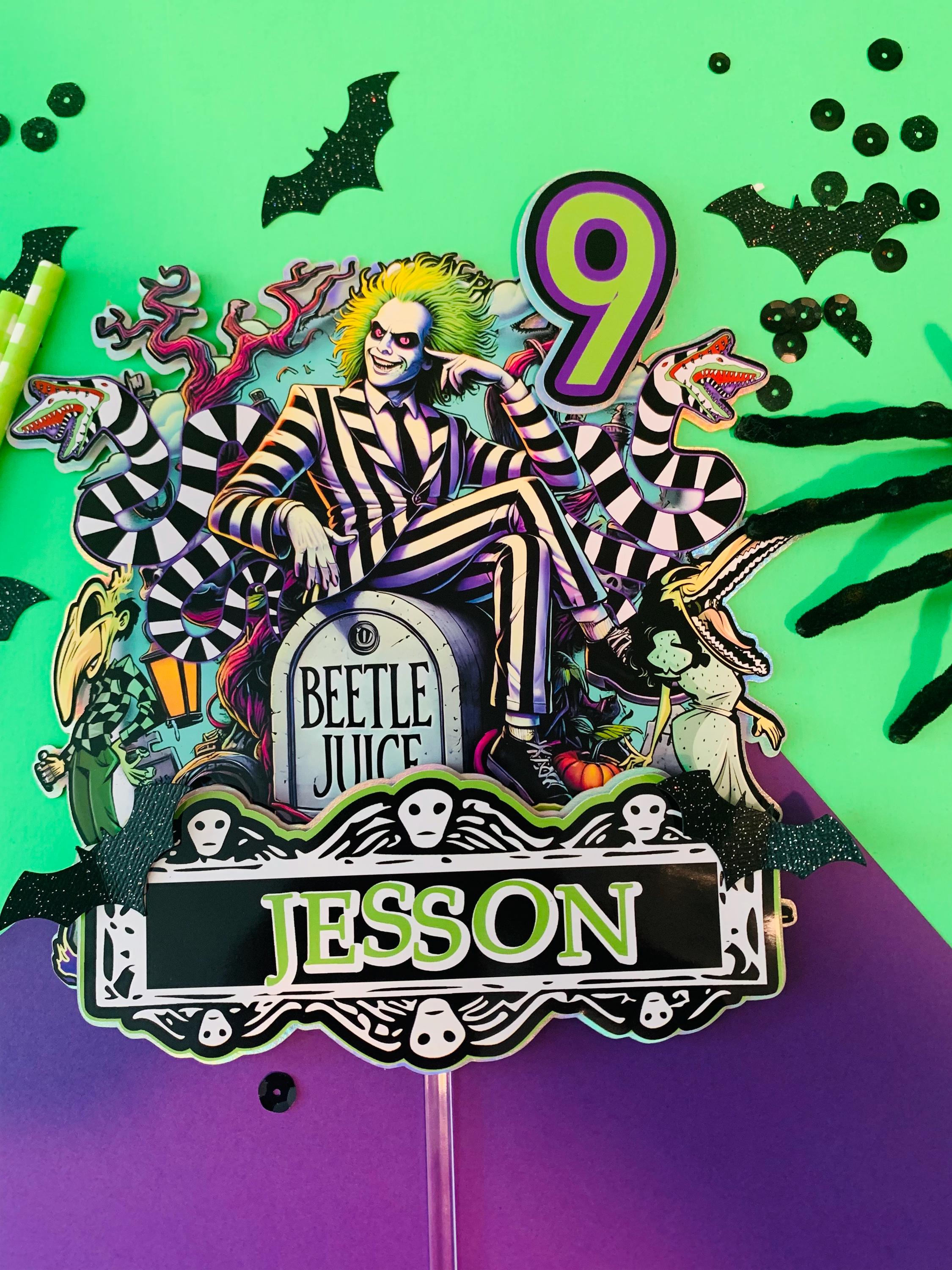 Beetlejuice Topper, Beetlejuice Cake, Beetlejuice Banner, Beetlejuice ...
