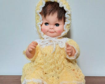 Vintage, betrouwbare Canadese pop handgemaakte gehaakte outfit 16,5''
