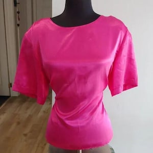 Vintage 80&#39;s Fucshia Pink Blouse