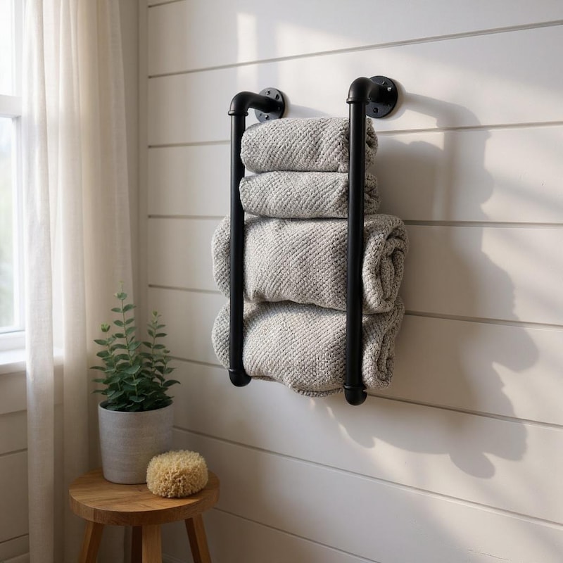 Pipe Towel Rack - Etsy