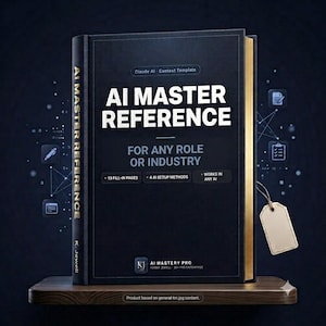 AI Productivity Template — Claude AI Prompt Guide for Any Professional | Digital Download