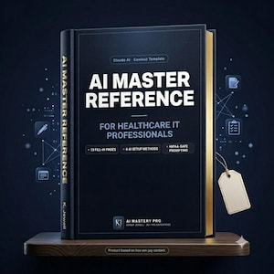 AI Master Reference for Healthcare Professionals | Claude Setup Guide | Epic EHR Prompting | Digital Download