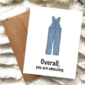 Dans l'ensemble, vous êtes incroyable Carte de vœux | Carte A2 | carte inspirée | carte d'encouragement | Affirmation positive | Numérique ou physique