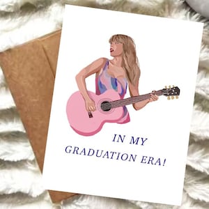 à l'époque de mon diplôme | Remise des diplômes | Cadeau de remise des diplômes Taylor Swift | Promotion 2025 | Carte de voeux inspirée de Taylor | Physique ou numérique