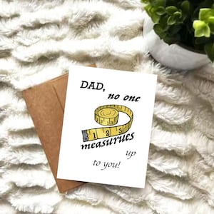 Tarjeta divertida para el Día del Padre / Tarjeta "Papá, nadie te supera" / Tarjeta A2 / Tarjeta con un juego de palabras para papá / Ideal para el cumpleaños de papá / Física o digital