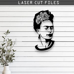 Decorative Frida Kahlo Laser Cut Vector Design– SVG, DXF, Ai, Pdf Files ...