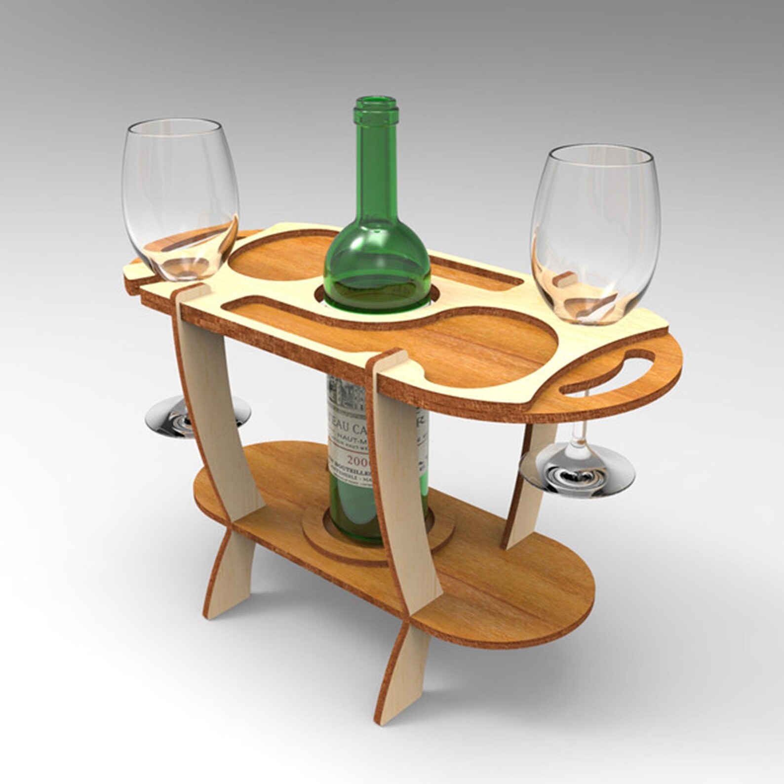 Cnc Router Wine Rack Wine Organizer Laser Cut File - DXF SVG Ai Cdr - Glowforge, Router, CNC ...