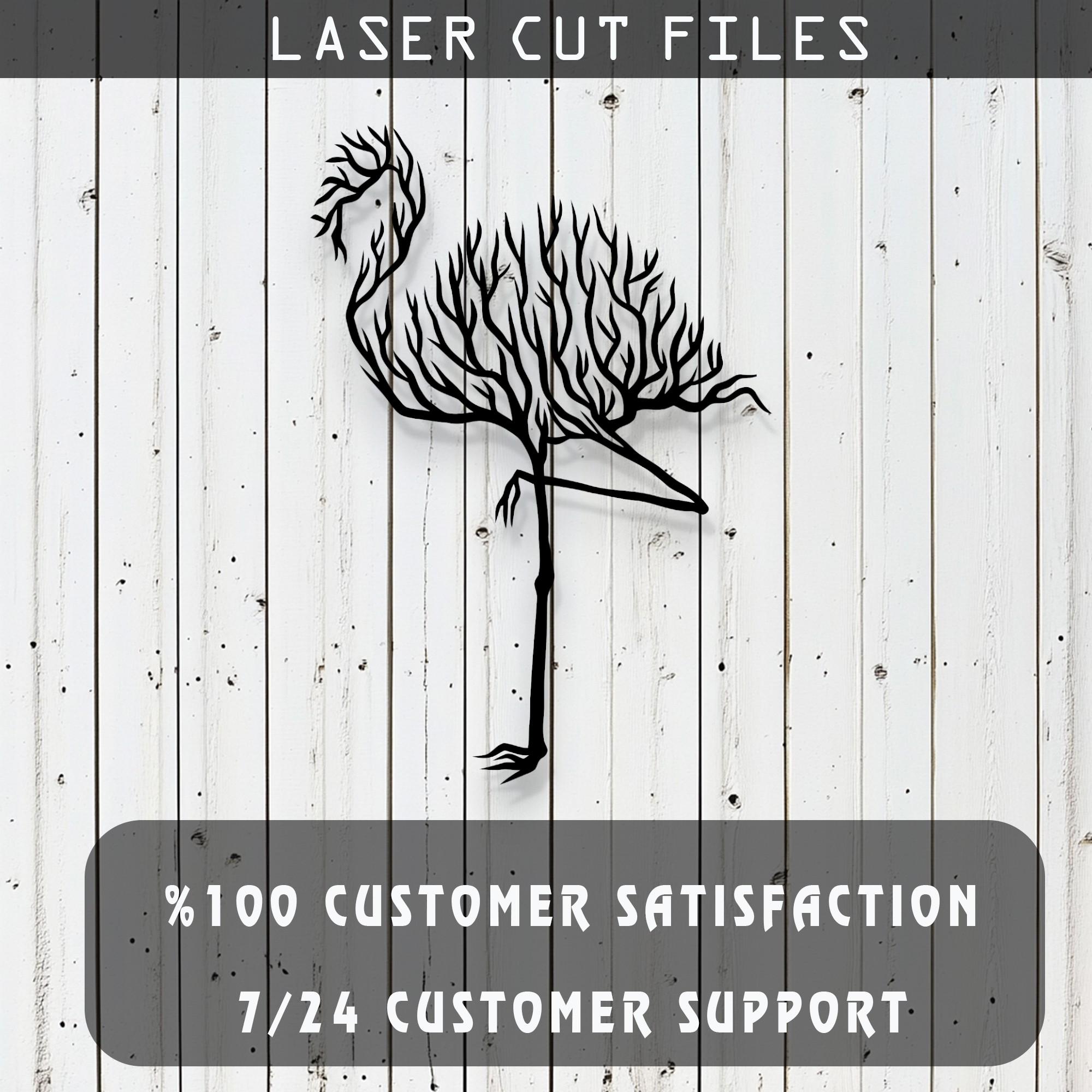 Tree Branch Flamingo Silhouette Vector Design – Digital Instant ...