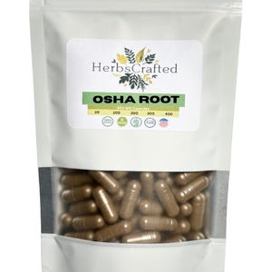 Bio Osha Wurzel Ergänzung: 500 mg Vegane Kapseln