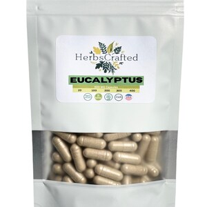 Eucalyptus Leaf 500mg organic dietary supplement vegan No chemicals, pesticides or additives Non-GMO made to order