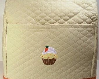 Tan Mixer Cover with Cupcake
