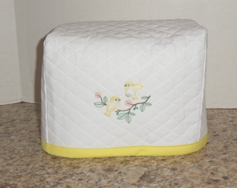 Toaster Cover 2 slice  with 2 Yellow Birds