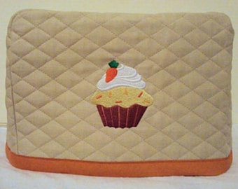 Tan Toaster Cover with Cupcake/2 slice