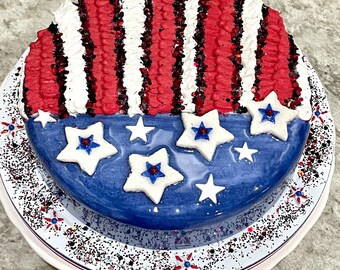 Fake Display Cake Patriotic 4th. of July Bakery Decor SALE :)