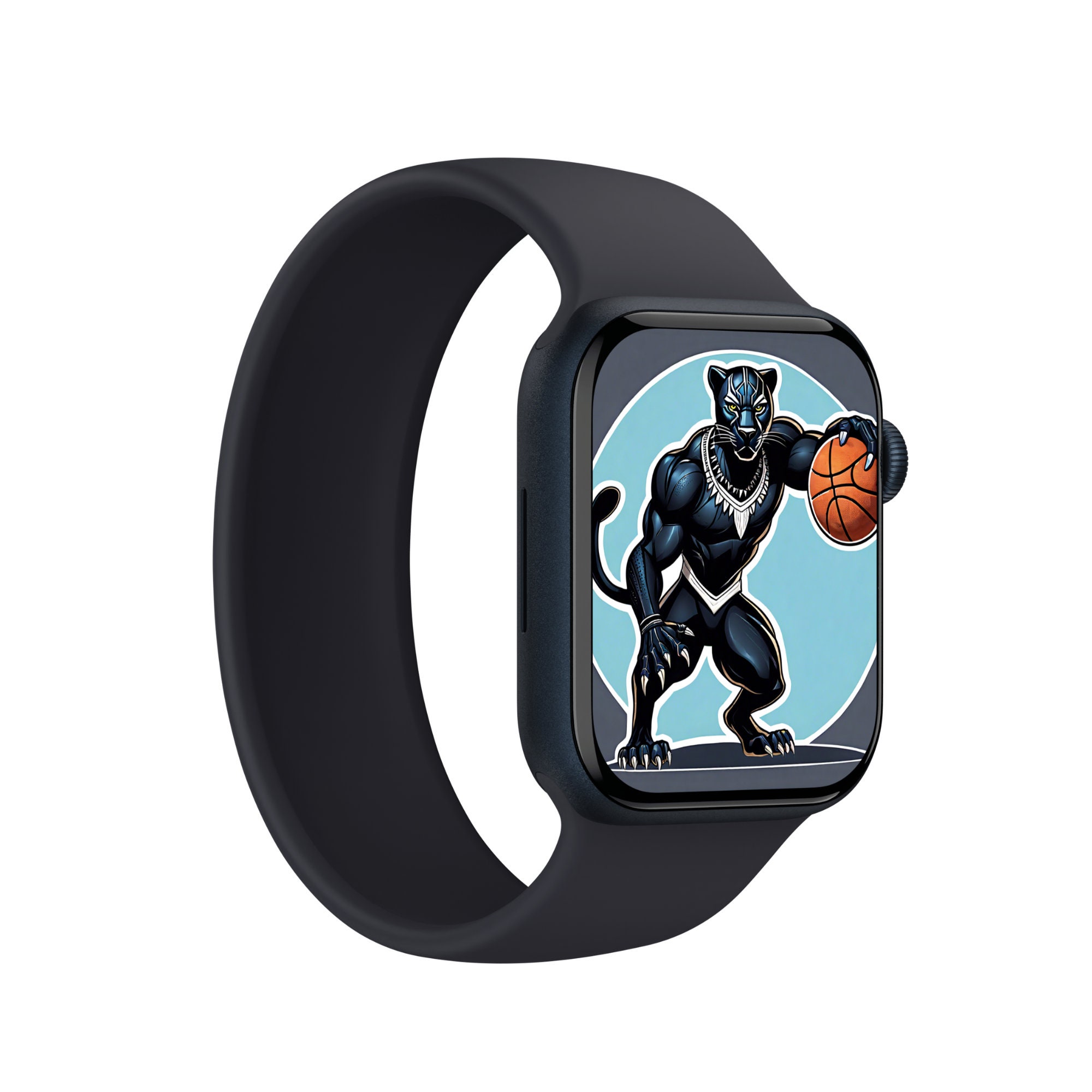 Black Panther Basketball Printable Cartoon Digital Art Superhero ...