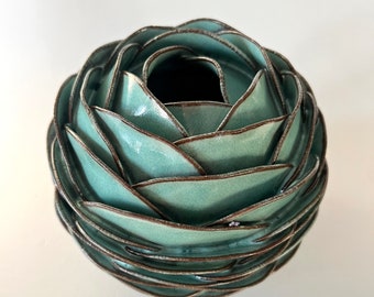 Vase Bud - moyen - en Turquoise