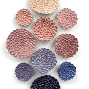 SUNSET - Set of 10 Wall Flowers