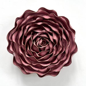 Rose Wall Flower Large in Limited Edition Rose Glaze image 1