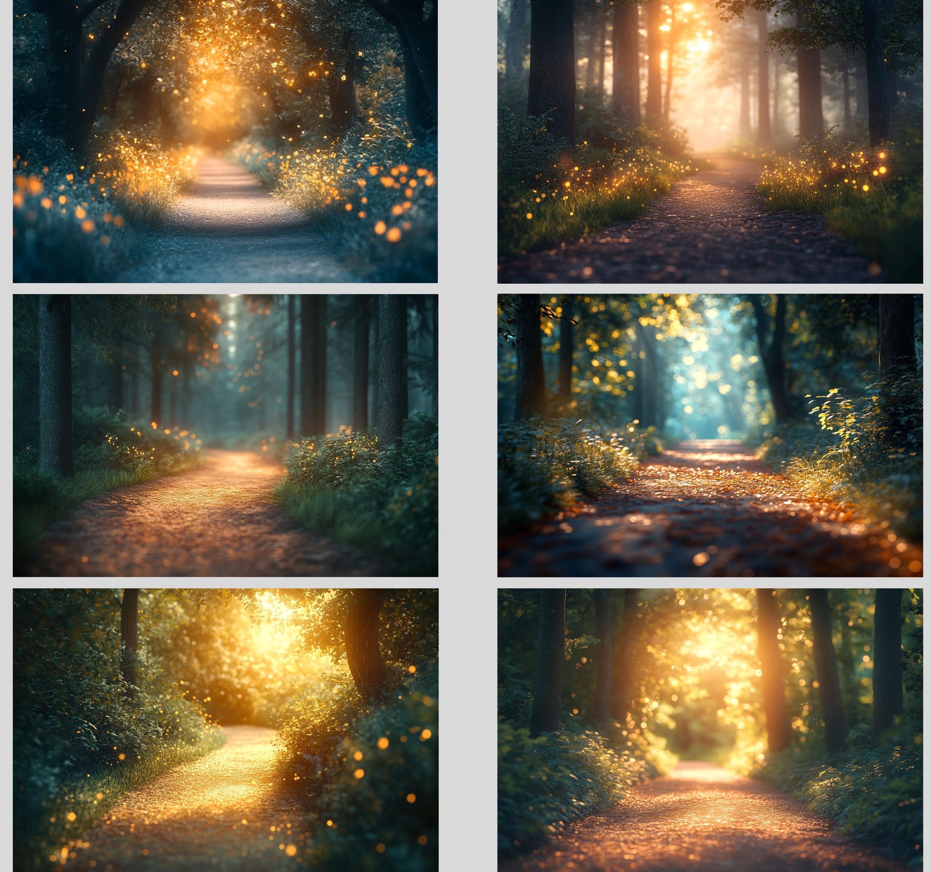 35 Forest Path Digital Backdrop, Forest Backdrop, Forest Path Backdrop ...
