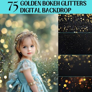 75 Gold Glitter Overlays Blowing Glitter Photoshop Overlays Bokeh Effect Glitter Bokeh Dust Blowing Gold Bokeh Glitter Photo Overlay JPEG