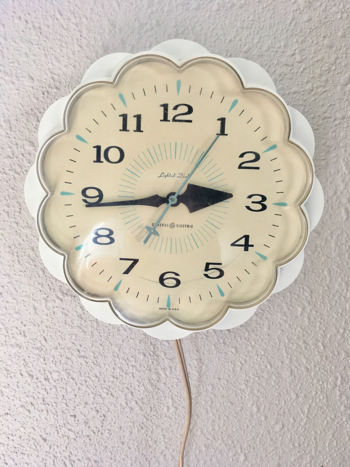 Vintage Working General Electric Kitchen Wall Clock 1960's Etsy