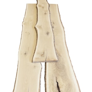 Kiln Dried White Oak Live Edge Slab: DIY Rustic Furniture
