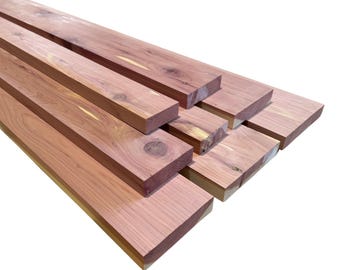 1" Aromatic Cedar Lumber - Kiln Dried, Rustic Grade, Craft DIY Lumber