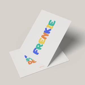 Birth Announcement Card | Editable Birth Announcement Card | Minimalist Baby Announcement | Instant Download | A6 | Canva Template | Dutch Design