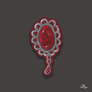 Autocollanant individuelle -"bijoux de  vampire"  5cm - autocollant d'halloween - décoration cahier - tablette - Décoration ordinateur