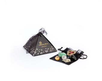 Prosperity Crystal Collection in Gift Box - Luck, Good Fortune, Money Manifestation, Attract Wealth, Confidence, Abundance, Feng Shui