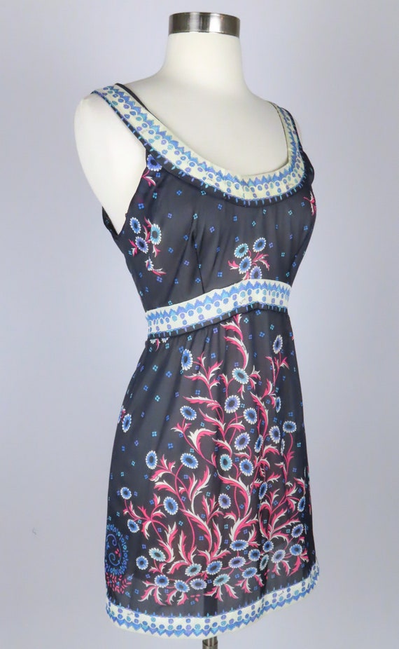 Vintage Emilio Pucci EPFR 60s 70s Sleeveless Mini… - image 4