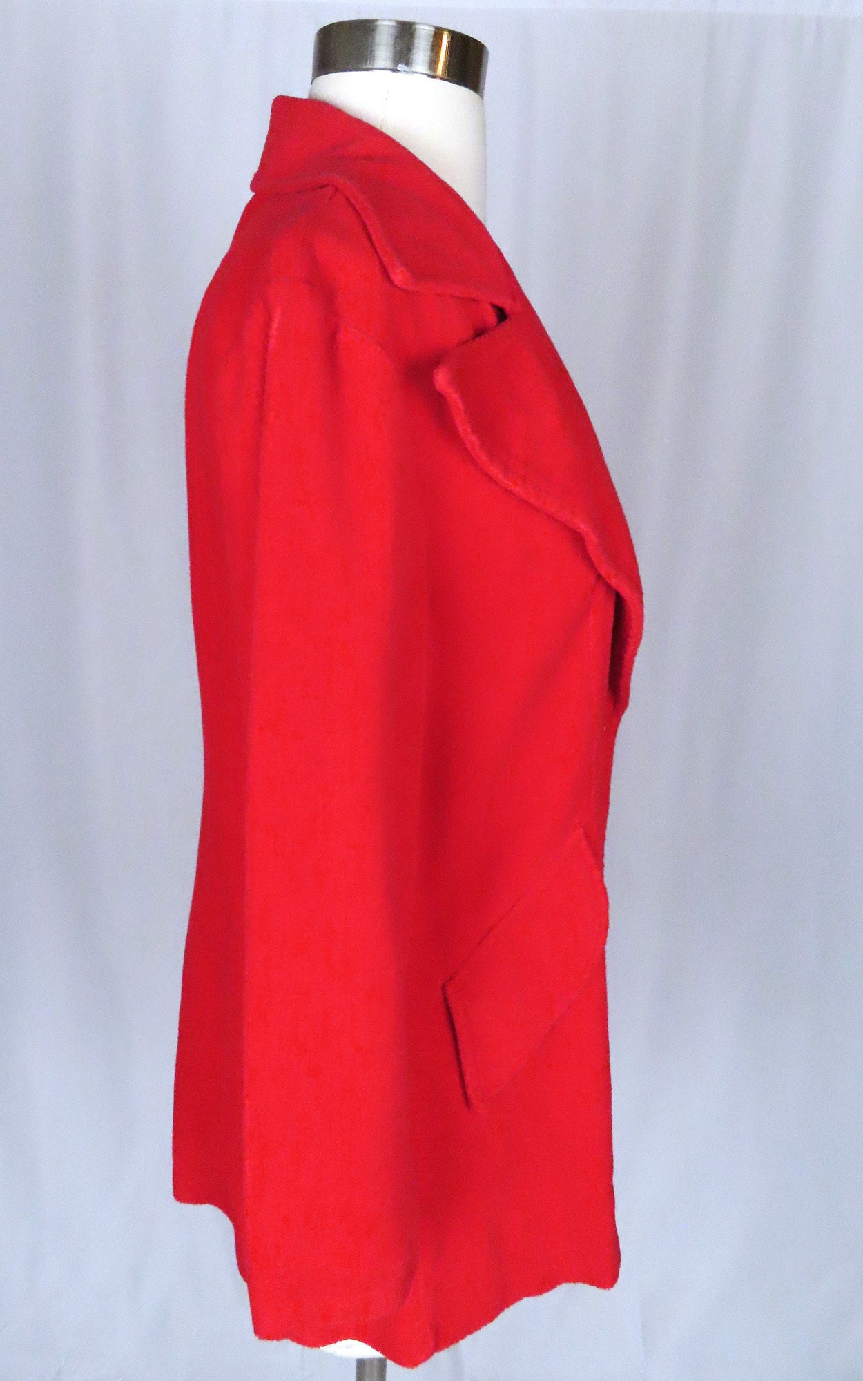 Vintage 60s 70s Red Corduroy Jacket S Small M Medium Big | Etsy