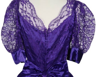 open lace back dress UGLY EGGPLANT DRESS  PAOM