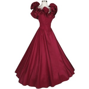 burgundy dress for quinceanera Off The Shoulder Burgundy Sequins Ball Gown,Sweet 16 Dress,Quinceanera –  Simplepromdress main image 0