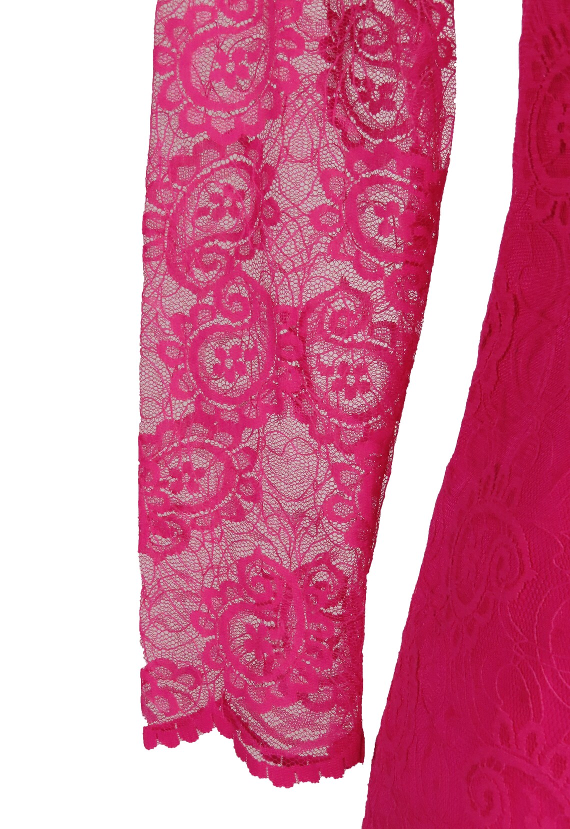 80’s Fuchsia Hot Pink Dress by Ann Lawrence