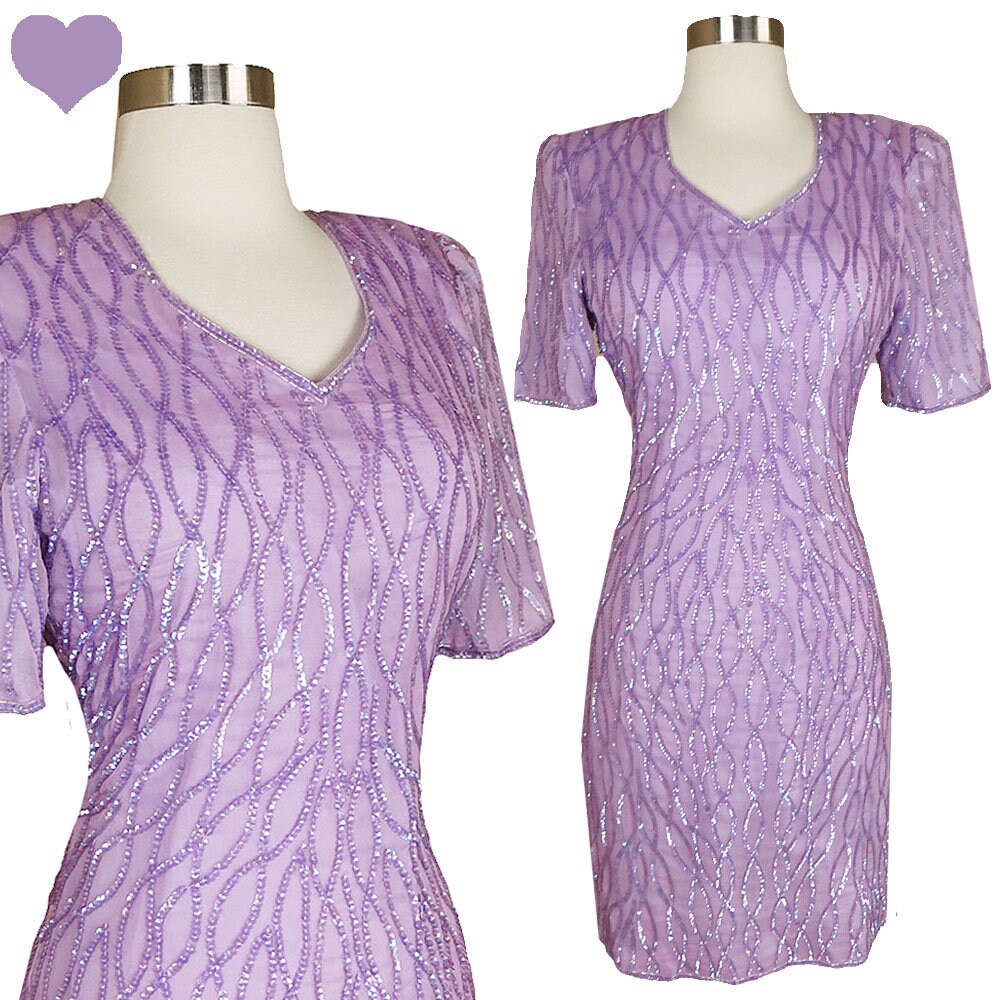 80s sequin dress