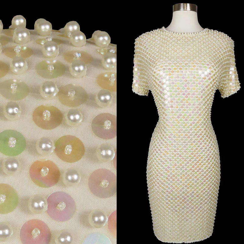 Pearl Pleated Dress
