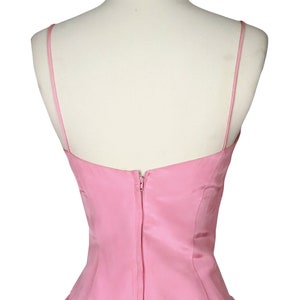 60’s Bubblegum Pink Spaghetti Strap Halter Henley Tie Waist Coverup Dress main image 1