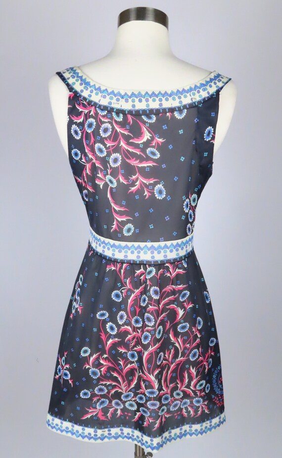 Vintage Emilio Pucci EPFR 60s 70s Sleeveless Mini… - image 5