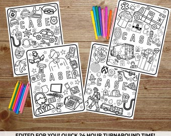 Ersthelfer Malvorlagen, Polizist Malseite, Feuerwehrmann Malseite, Dispatcher Malseite, EMS Malseite