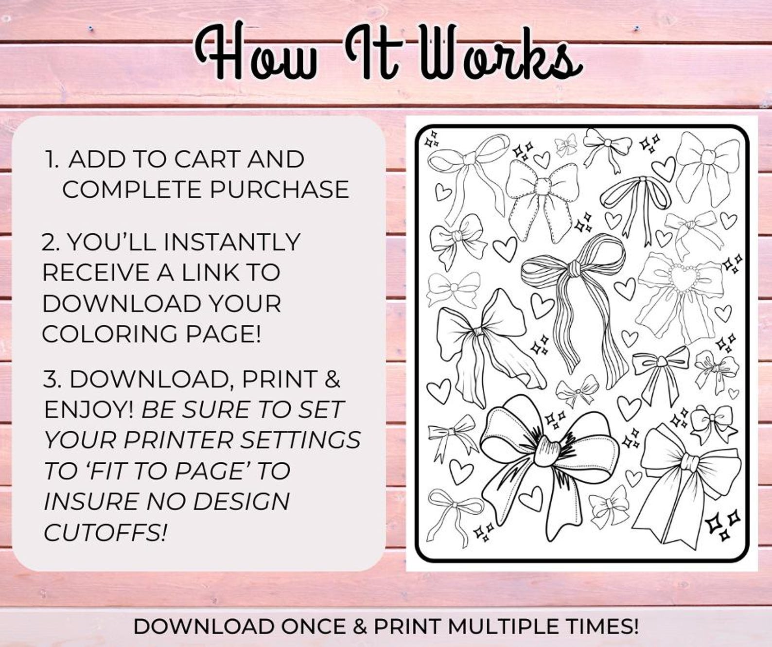 Girly Vibes Coloring Pages, Instant Download, Coloring Pages for Girls ...