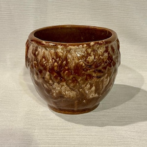 Antique Brush McCoy Pottery Oak Leaf and Acorn 4” Jardiniere or Planter