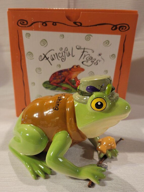 Vintage Westland Giftware Fanciful Frogs Figurine 