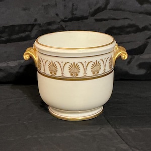 Vintage Pittoria Richard Ginori Italy Hand Decorated Porcelain Pompeii Pattern Cache Pot