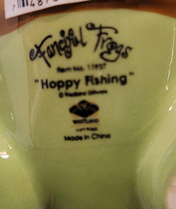 Vintage Westland Giftware Fanciful Frogs Figurine 