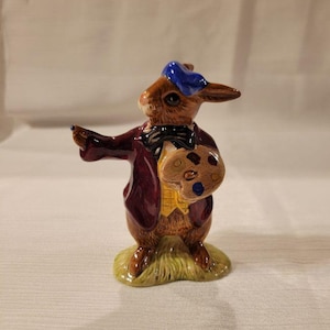 Vintage Royal Doulton England The Artist Bunnykins Figurine #DB13