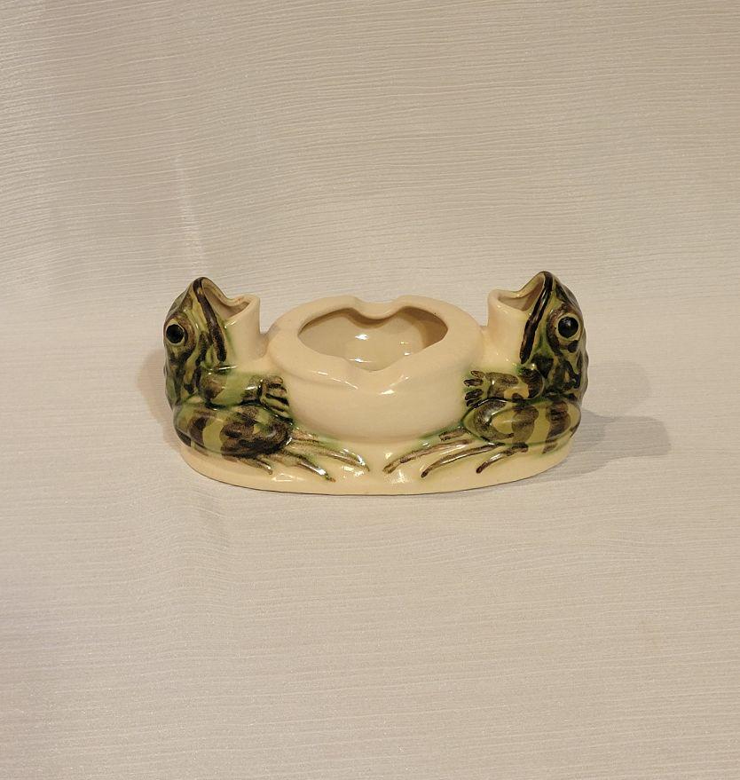 Vintage Brush Mccoy Pottery Double Frog Smoker Ashtray #042 - Etsy
